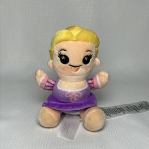 Disney Wishables Rapunzel Tangled Plush Purple Dress Stuffed Animal Toy Doll 5"
